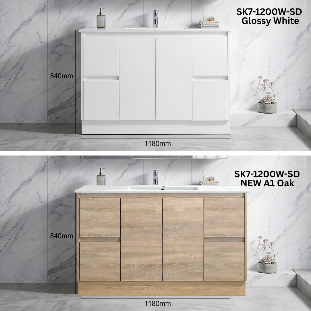 Sammy 1200MM Vanity Package SK7-1200W-SD